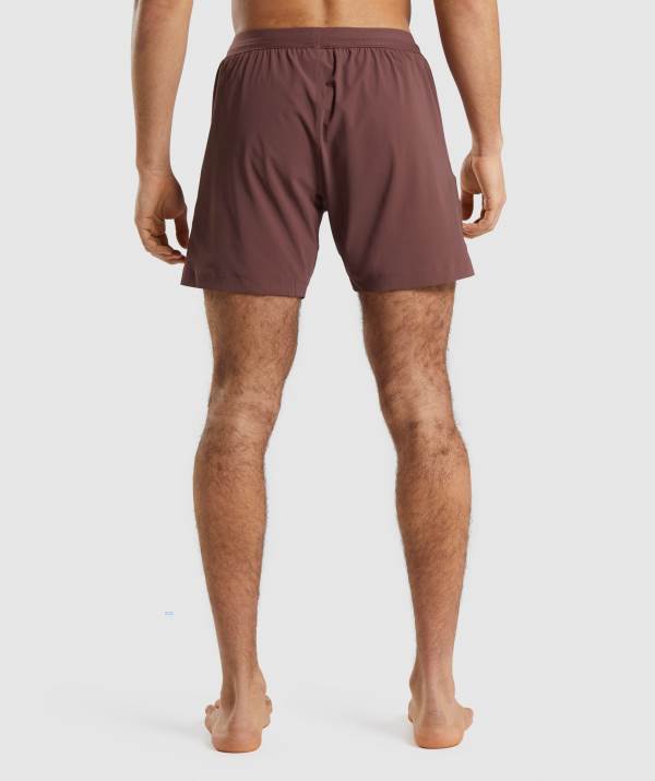 Panske Šortky Gymshark Studio Ruzove Hnede | QC4367982